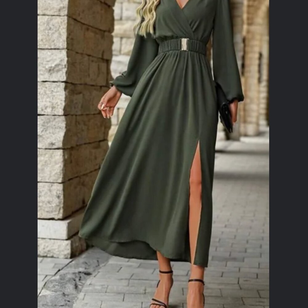 NWT Army Green Maxi Dress